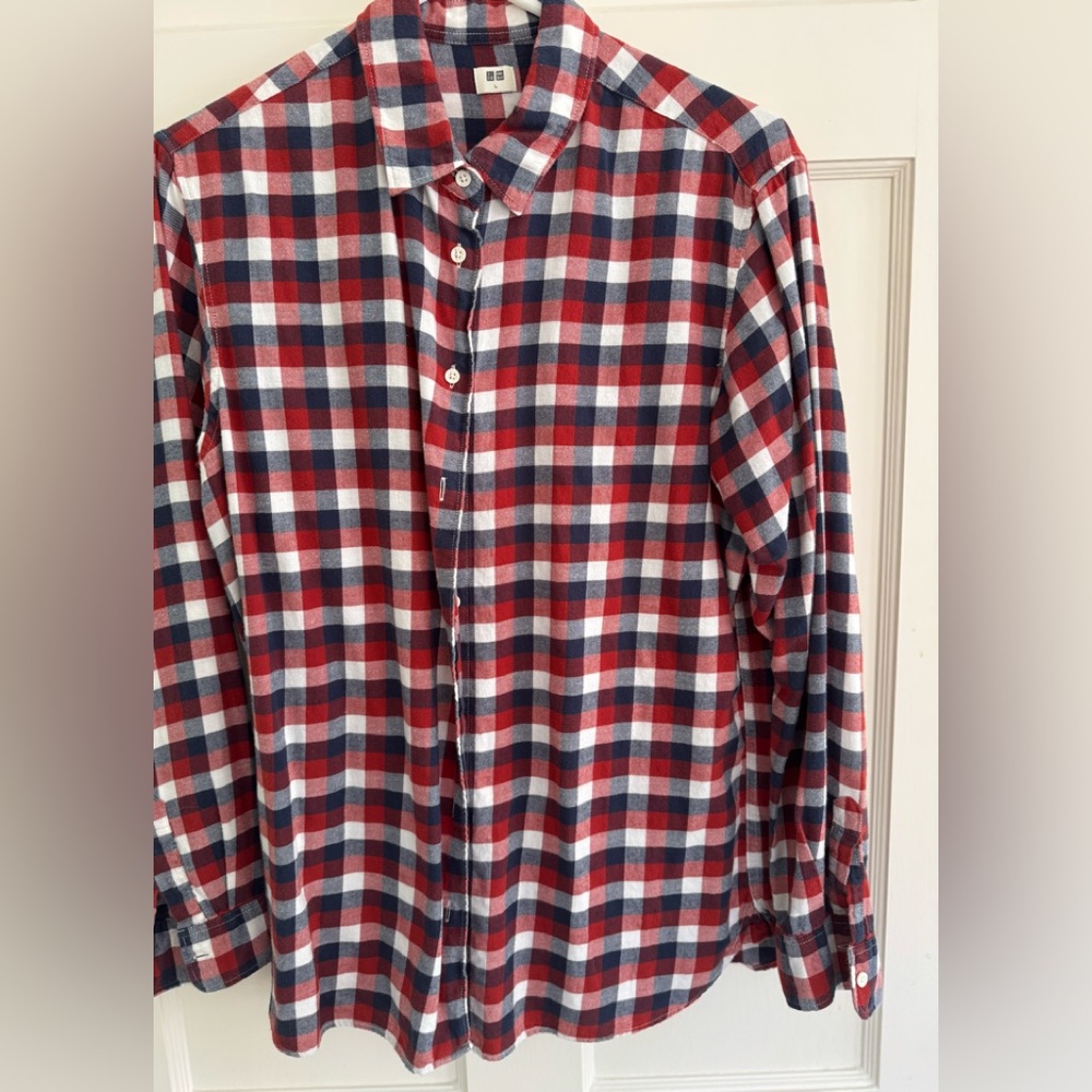 Women’s  Red and Blue Checkered Shirt
